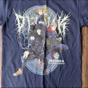 Jujutsu Kaisen Crunchyroll Blue Graphic Tee T Shirt